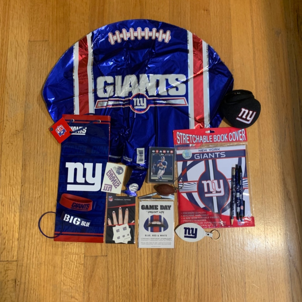 New York Giants NFL Fan Gift Souvenir Party Supply Set